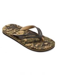 Sandały dla Mężczyzn OAHUEY Zielony. Zielone sandały męskie Quiksilver, z gumy, bez zapięcia. Za 127.60 zł.