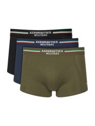 Aeronautica Militare Komplet bokserek AM1UBX001T Kolorowy. Bokserki męskie Aeronautica Militare, m, bez wzorów, z bawełny. Za 119.99 zł.