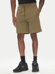 BOSS Szorty sportowe Sewalk 50511726 Khaki Regular Fit. Brązowe krótkie spodenki sportowe męskie Boss, l, bez wzorów, z bawełny. Za 223.99 zł.