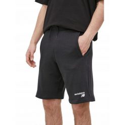 Spodenki dresowe męskie NEW BALANCE szorty bawełna. Szare krótkie spodenki sportowe męskie New Balance, m, bez wzorów, z bawełny. Za 176.00 zł.