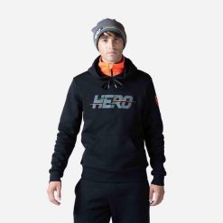 Bluza narciarska męska Rossignol Hero z kapturem. Czarne bluzy sportowe męskie Rossignol, l, bez wzorów, z kapturem, narciarskie. W wyprzedaży za 386.75 zł.