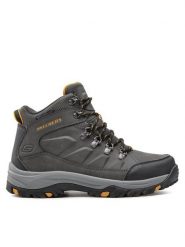 Skechers Trapery Daggett 204642CHAR Szary. Szare śniegowce i trapery męskie Skechers, ze skóry, bez zapięcia. Za 299.99 zł.