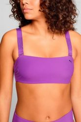 Góra od bikini Bandeau w kolorze fioletowym. Fioletowe bikini damskie Puma, na lato, s, bez wzorów. Za 177.90 zł.