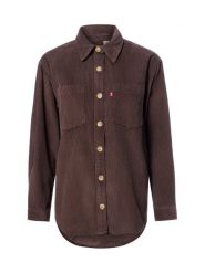 Levi's bluzka z sztruksu Kobiety Bawełna (100%) brązowy, S. Brązowe bluzki damskie Levi's, s, bez wzorów, z bawełny, bez kołnierzyka, bez ramiączek. Za 379.95 zł.