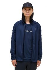 Bluza Peak Performance męska Rider Zip Jacket granatowa - XL. Niebieskie bluzy męskie Peak Performance, l, bez wzorów, z materiału, bez kaptura, na fitness i siłownię. Za 599.00 zł.