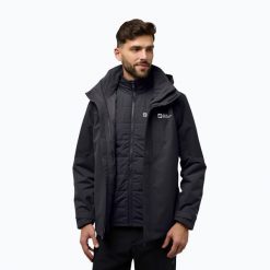 Kurtka 3w1 męska Jack Wolfskin Romberg 3In1. Szare kurtki sportowe męskie Jack Wolfskin, m, bez wzorów, trekkingowe. Za 1,289.00 zł.
