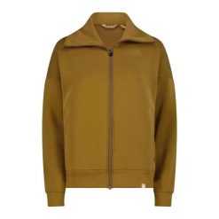 Damska satynowa modalna rozpinana bluza CMP. Brązowe bluzy damskie CMP, l, bez wzorów, z satyny, bez kaptura. Za 312.50 zł.