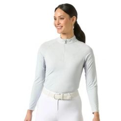 Damska bielizna termoaktywna z długim rękawem PS of Sweden Evelina Crystal. Niebieskia bielizna termoaktywna damska PS OF SWEDEN, bez wzorów, bez ramiączek, długie. Za 389.00 zł.