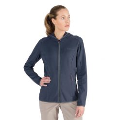 Bluza polarowa damska Jack Wolfskin Baiselberg. Czarne bluzy damskie Jack Wolfskin, s, bez wzorów, z polaru, bez kaptura. Za 335.00 zł.