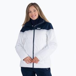 Kurtka narciarska damska Helly Hansen Motionista Lifaloft. Białe kurtki damskie Helly Hansen, na zimę, s, bez wzorów, bez kaptura. Za 789.99 zł.