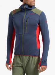 Bluza z kapturem La Sportiva Aequilibrium Thermal Hoody. Niebieskie bluzy męskie La Sportiva, l, bez wzorów, z materiału, z kapturem. Za 885.49 zł.