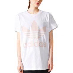 Adidas Koszulka damska BIG TREFOIL TEE biała r. 38 (BR9825). Bluzki damskie marki Adidas. Za 150.06 zł.