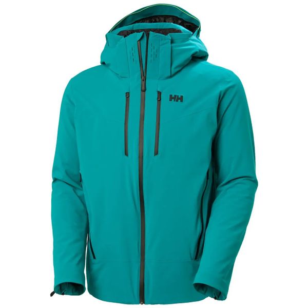 Kurtka narciarska Helly Hansen Steilhang 2.0. Zielone kurtki męskie Helly Hansen, l, bez wzorów, z elastanu, bez kaptura, narciarskie, primaloft. Za 2,404.00 zł.