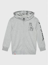 LEGO Bluza 12010655 Szary Regular Fit. Szare bluzy dla chłopców LEGO, bez wzorów, z bawełny, bez ramiączek, bez kaptura. Za 129.99 zł.