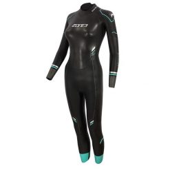 Pianka triathlonowa damska ZONE3 Advence. Czarne obuwie sportowe damskie ZONE3, bez wzorów, rowerowe. Za 999.99 zł.