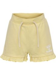 Szorty z falbanką dla dziewczynki Hummel Dream. Brązowe spodenki dla dziewczynek Hummel, na lato, bez wzorów, z bawełny, eleganckie, z standardowym stanem. Za 156.50 zł.