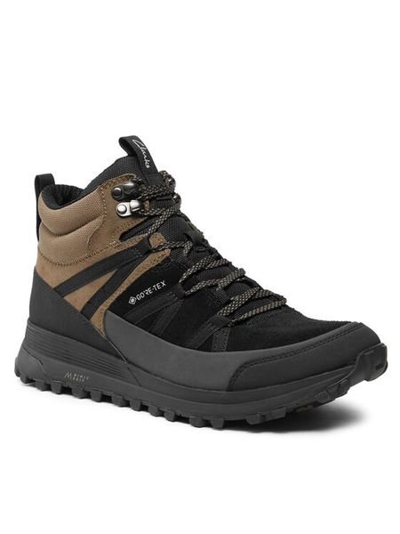 Clarks Trapery ATL Trek Rise GTX GORE-TEX 261726917 Czarny. Czarne śniegowce i trapery męskie Clarks, z gore-texu, bez zapięcia. Za 769.99 zł.