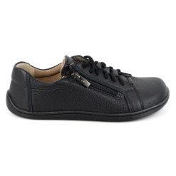 Olivier Buty minimalistyczne barefoot skórzane damskie 1242 czarne. Czarne półbuty damskie bez wzorów, ze skóry, eleganckie, bez obcasa, na płaskiej podeszwie, bez zapięcia. Za 484.00 zł.