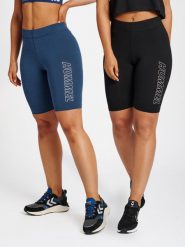 Szorty damskie Hummel TE Maja (x2). Czarne szorty sportowe damskie Hummel, na wiosnę, s, bez wzorów, z bawełny, klasyczne, z standardowym stanem, na fitness i siłownię. Za 197.00 zł.
