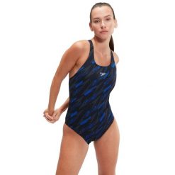 Strój pływacki jednoczęściowy damski Speedo HyperBoom Allover Medalist. Czarne kostiumy jednoczęściowe damskie Speedo, xs, bez wzorów, sportowe, do pływania. W wyprzedaży za 203.50 zł.