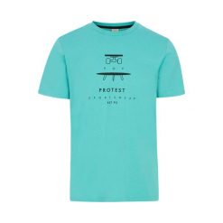 Koszulka Protest Andros. Zielone koszulki sportowe męskie Protest, bez wzorów, bez kołnierzyka, bez ramiączek, trekkingowe. Za 166.00 zł.