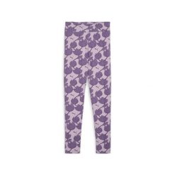 Legginsy Sportowe Dziewczęce Puma Ess+ Blossom Aop. Fioletowe legginsy dla dziewczynek Puma, bez wzorów, z materiału. Za 85.99 zł.