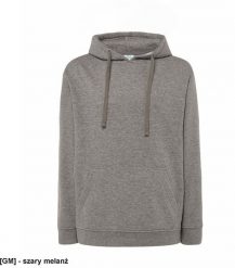 JHK - Bluza dresowa z kapturem szary melanż S. Szare bluzy męskie JHK, m, bez wzorów, z dresówki, z kapturem. Za 68.88 zł.