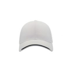 Estoril Jacquard Weave 6 Panel Cap. Białe czapki i kapelusze damskie ATLANTIS, bez wzorów. Za 56.99 zł.