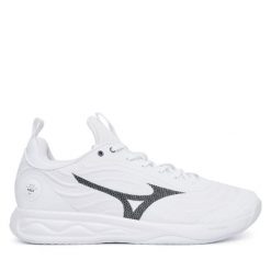 Buty halowe Mizuno. Białe buty sportowe męskie Mizuno, bez zapięcia, mizuno wave. Za 619.99 zł.