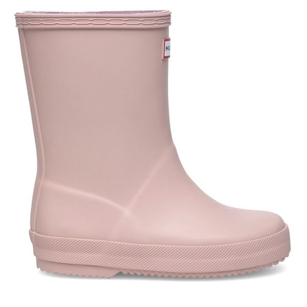 Kalosze Hunter. Czerwone buty zimowe chłopięce Hunter, bez wzorów. Za 129.99 zł.