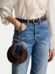 Polo Ralph Lauren Torebka 428978027002 Brązowy. Brązowe torebki do ręki damskie Polo Ralph Lauren, bez wzorów, ze skóry, bez dodatków. Za 2,199.00 zł.