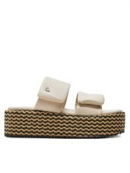 Blauer Espadryle S4OPAL02/RAF Écru. Espadryle damskie Blauer, bez wzorów, ze skóry, bez obcasa, bez zapięcia. Za 249.99 zł.