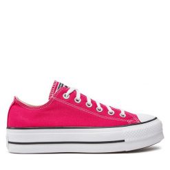 Trampki Converse. Czerwone trampki i tenisówki damskie Converse, bez wzorów, retro, bez zapięcia. Za 249.99 zł.
