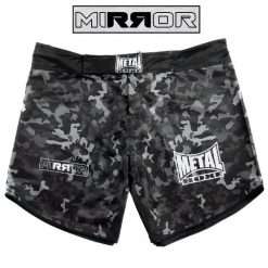 Krótka MMA Metal Boxe Mirror. Czarne krótkie spodenki sportowe męskie METAL BOXE, bez wzorów. Za 316.00 zł.