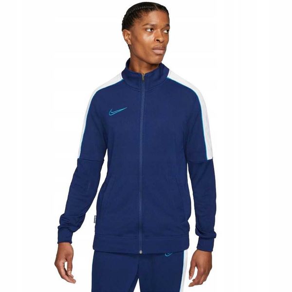Męska Kurtka Dresowa Academy DriFIT. Niebieskie kurtki męskie Nike, m, bez wzorów, z dresówki, klasyczne, bez kaptura. Za 212.99 zł.