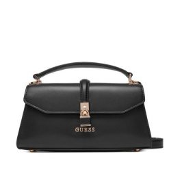 Torebka Guess. Czarne torebki do ręki damskie Guess, z aplikacjami, klasyczne, bez dodatków. Za 399.99 zł.