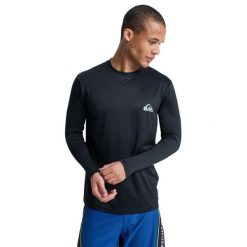 Koszulka surfingowa z długim rękawem UPF 50 dla Mężczyzn EVERYDAY SURF Czarny. Czarne bluzki z długim rękawem męskie Quiksilver, m, bez wzorów, z elastanu, bez kołnierzyka. Za 179.99 zł.