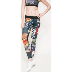 Reebok - Legginsy. Szare legginsy damskie Reebok, z dzianiny. W wyprzedaży za 159.90 zł.