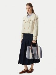 Tommy Hilfiger Torebka Th City Satchel Jacquard AW0AW18733 Niebieski. Niebieskie torebki do ręki damskie Tommy Hilfiger, bez wzorów, z materiału, bez dodatków. Za 849.99 zł.