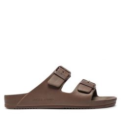 Klapki Jack & Jones. Brązowe klapki męskie Jack & Jones. Za 69.99 zł.