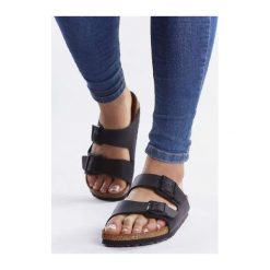 Birkenstock 051793 Black, klapki. Czarne klapki damskie Birkenstock, bez wzorów, bez obcasa. Za 259.00 zł.
