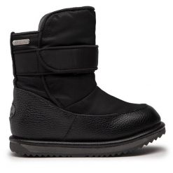 Śniegowce EMU Australia. Czarne buty zimowe chłopięce Emu Australia, bez wzorów, bez zapięcia. Za 479.99 zł.