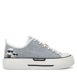 Trampki KARL LAGERFELD. Niebieskie trampki i tenisówki damskie KARL LAGERFELD, bez wzorów, bez zapięcia. Za 629.99 zł.