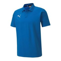 Koszulka Polo Męska TeamGoal 23. Niebieskie koszulki polo męskie Puma, m, bez wzorów, bez ramiączek. Za 213.99 zł.