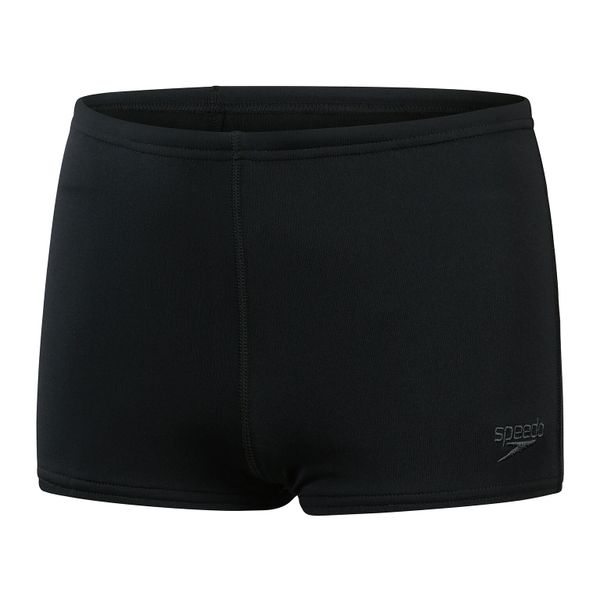 Kąpielówki dla dzieci Speedo Eco+. Czarne kąpielówki dla chłopców Speedo, bez wzorów, z materiału. Za 129.99 zł.