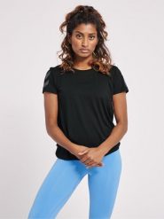 Koszulka damska Hummel MT Taylor. Czarne t-shirty damskie Hummel, xs, bez wzorów, z dżerseju, klasyczne, bez kołnierzyka. Za 170.50 zł.