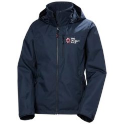 Damska kurtka wodoodporna Helly Hansen The Ocean Race. Niebieskie kurtki damskie Helly Hansen, xl, bez wzorów, z polaru, bez kaptura. Za 701.00 zł.