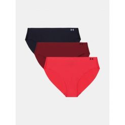 Zestaw trzech spodni damskich Under Armour Pure Stretch Ns Bkn Czerwony Czerwony. Brązowe bokserki damskie Under Armour, bez wzorów, z materiału. Za 204.99 zł.