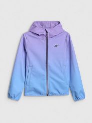 4F Kurtka softshell wiatroodporna membrana 5000 dziewczęca - multikolor 140 (9-10 lat). Kurtki i płaszcze dla dziewczynek 4f, bez wzorów, z softshellu, bez kaptura. Za 199.99 zł.