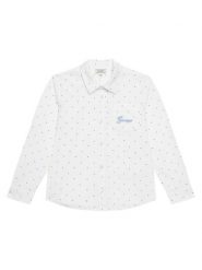 Guess Koszula N6RH02 WE5W0 Biały Regular Fit. Białe koszule dla chłopców Guess, z aplikacjami, z bawełny, bez kołnierzyka, bez ramiączek. Za 219.99 zł.